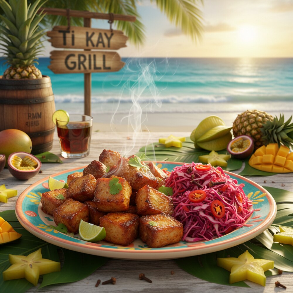 Haitianischer Griot mit Pikliz