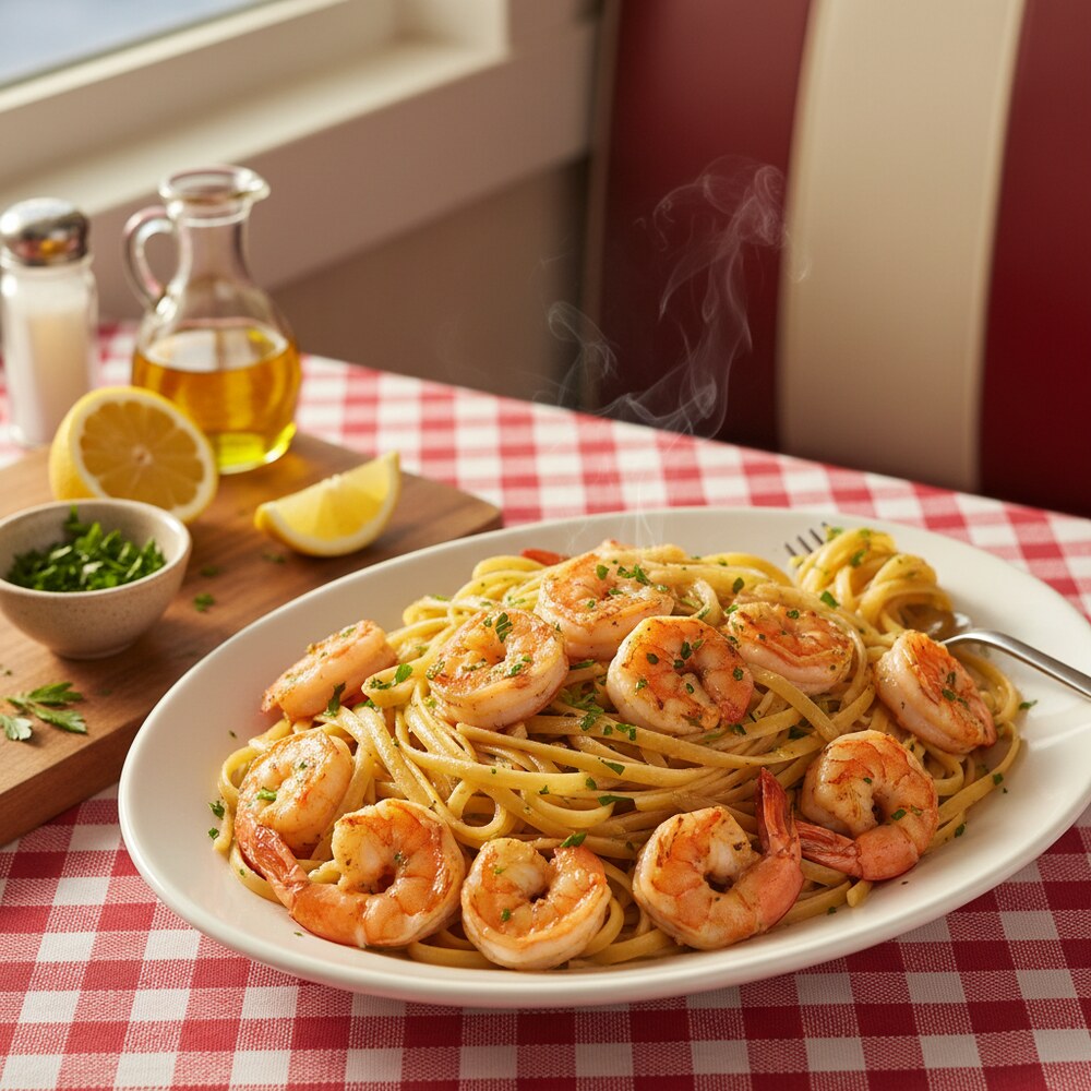 Crevettes Scampi avec Linguine