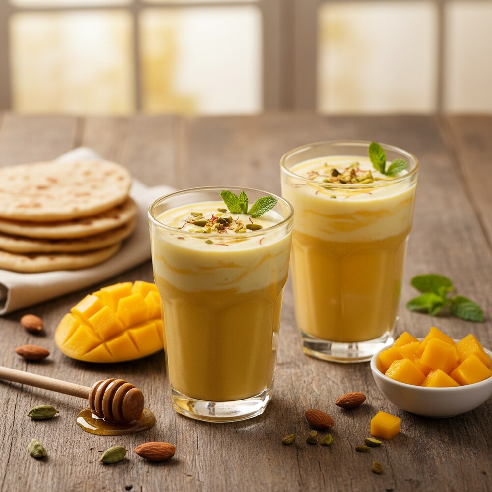 Lassi de Mango Indio para el Desayuno