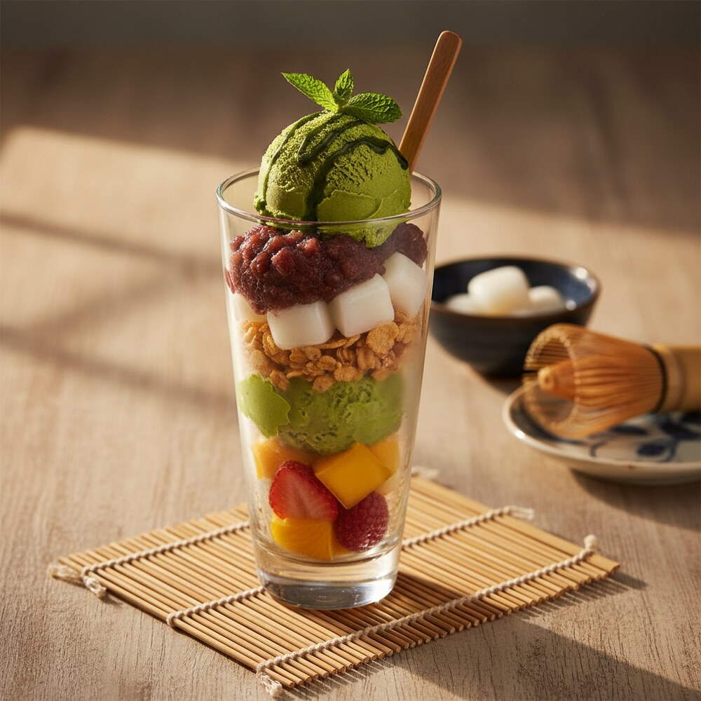Parfait au Matcha
