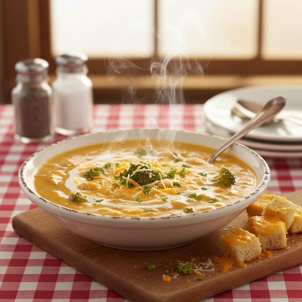 Soupe au Brocoli et Cheddar