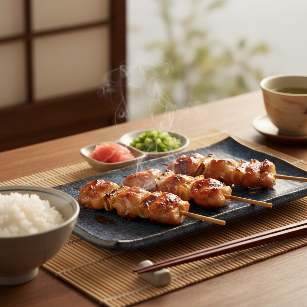 Brochettes de Poulet Teriyaki Grillées (Style Yakitori)