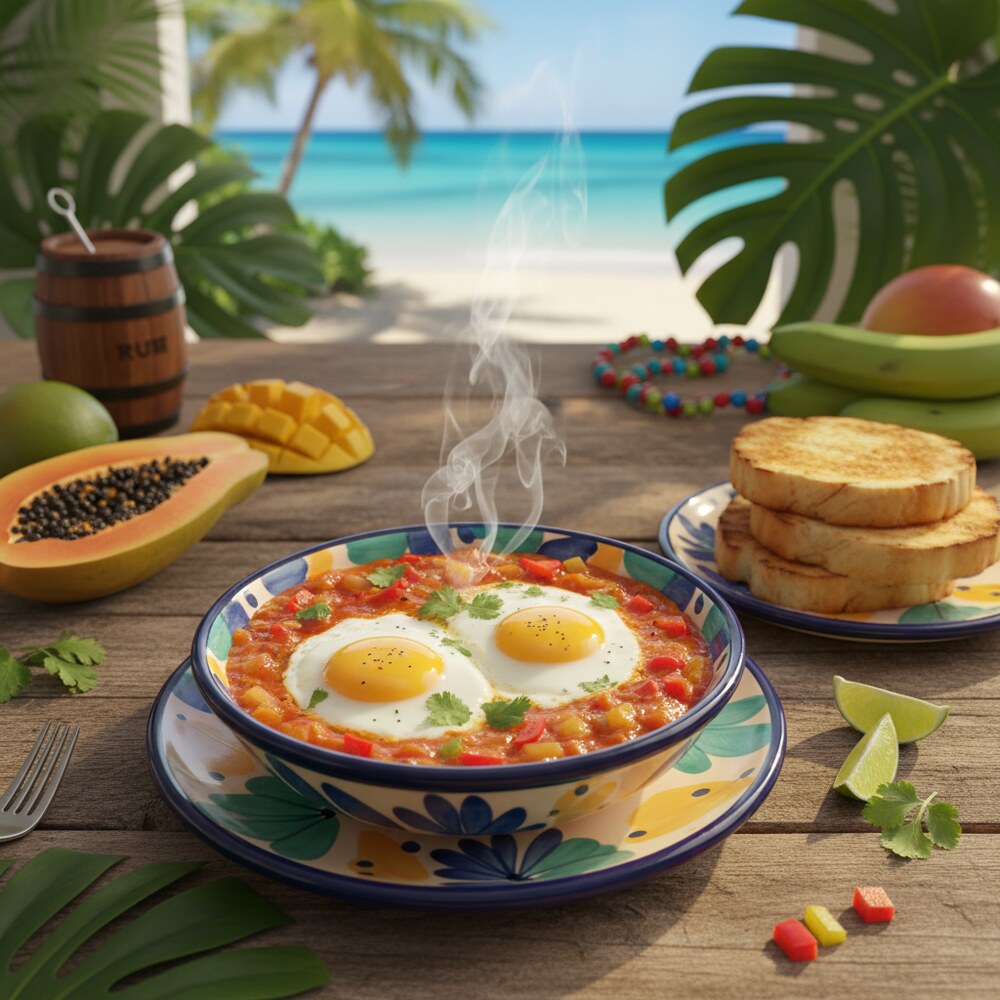 Kubanische Eier mit Sofrito (Huevos Habaneros)