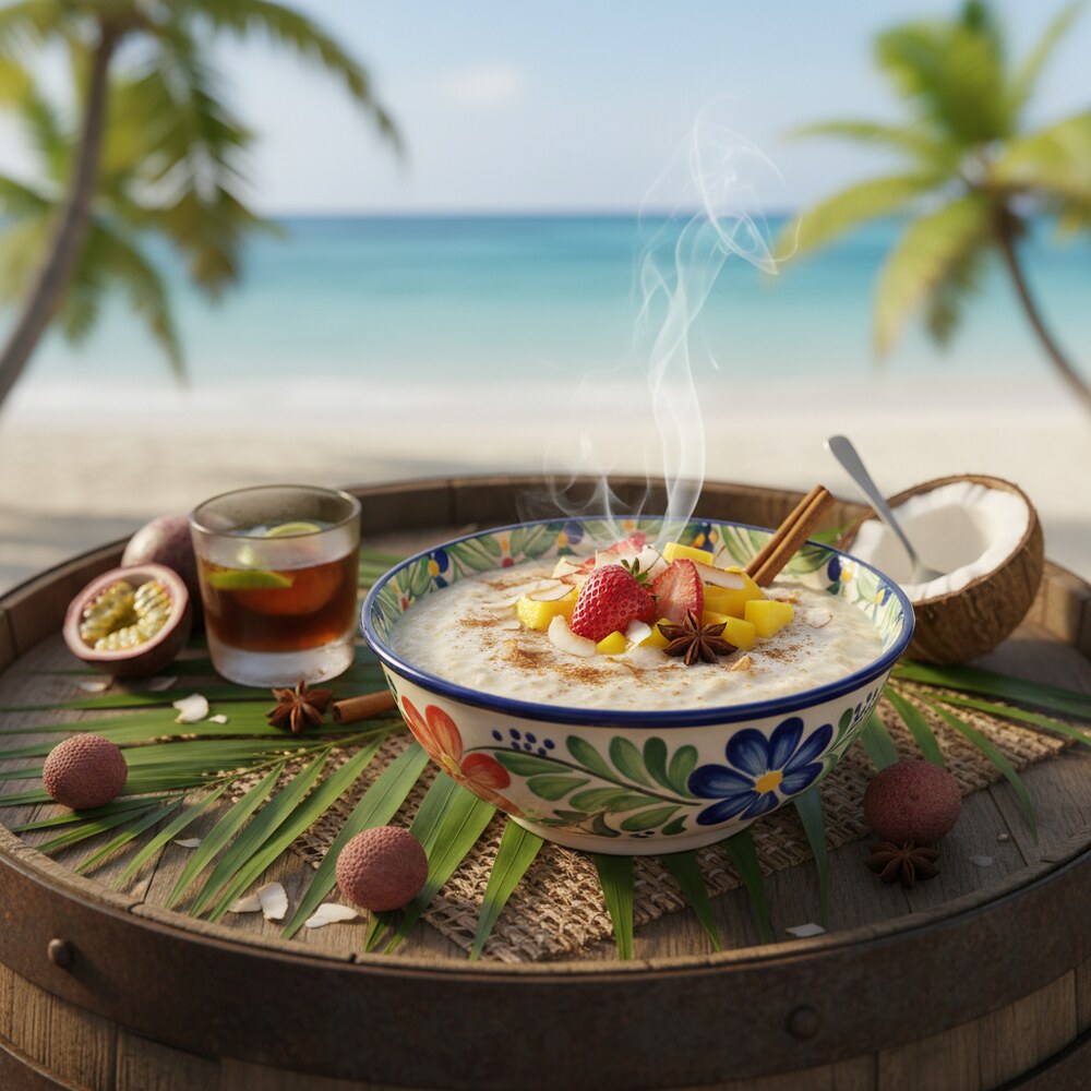 Puerto-ricanisches Avena de Coco (Kokos-Haferbrei)