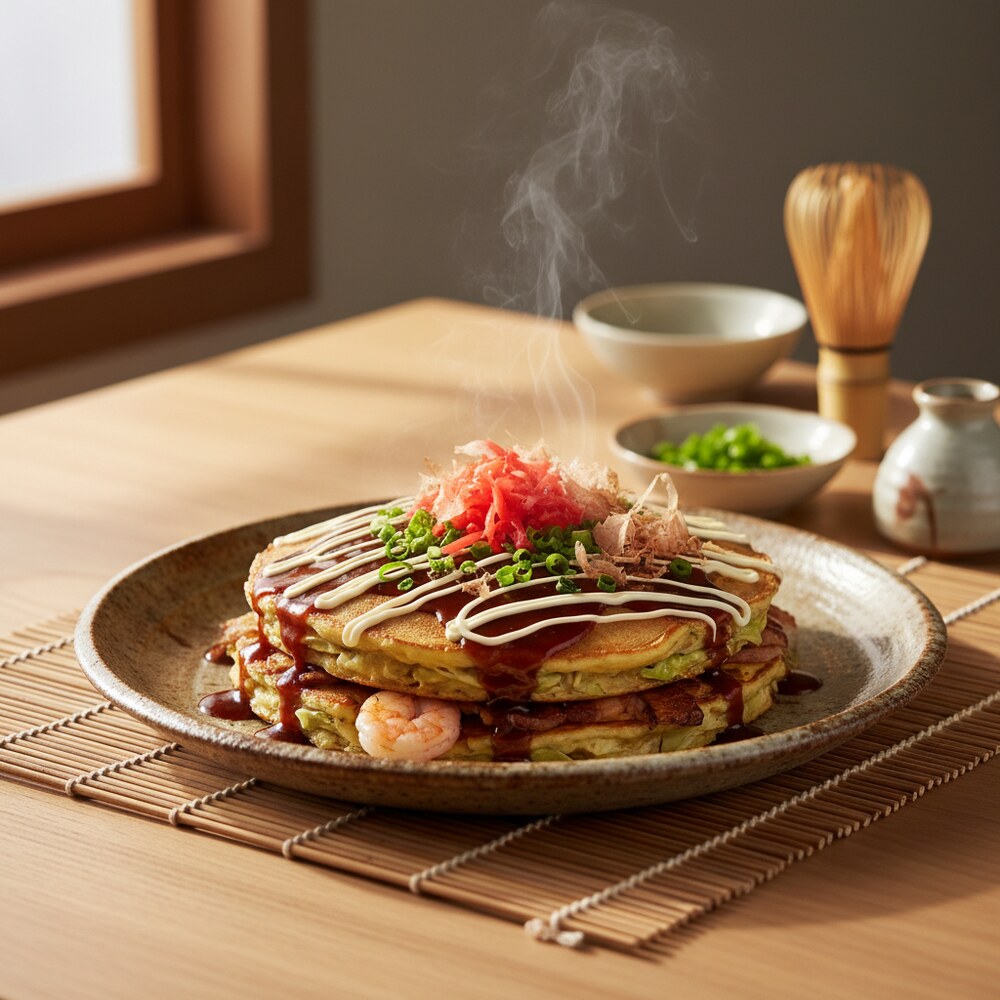 Pancakes salés japonais (Okonomiyaki)
