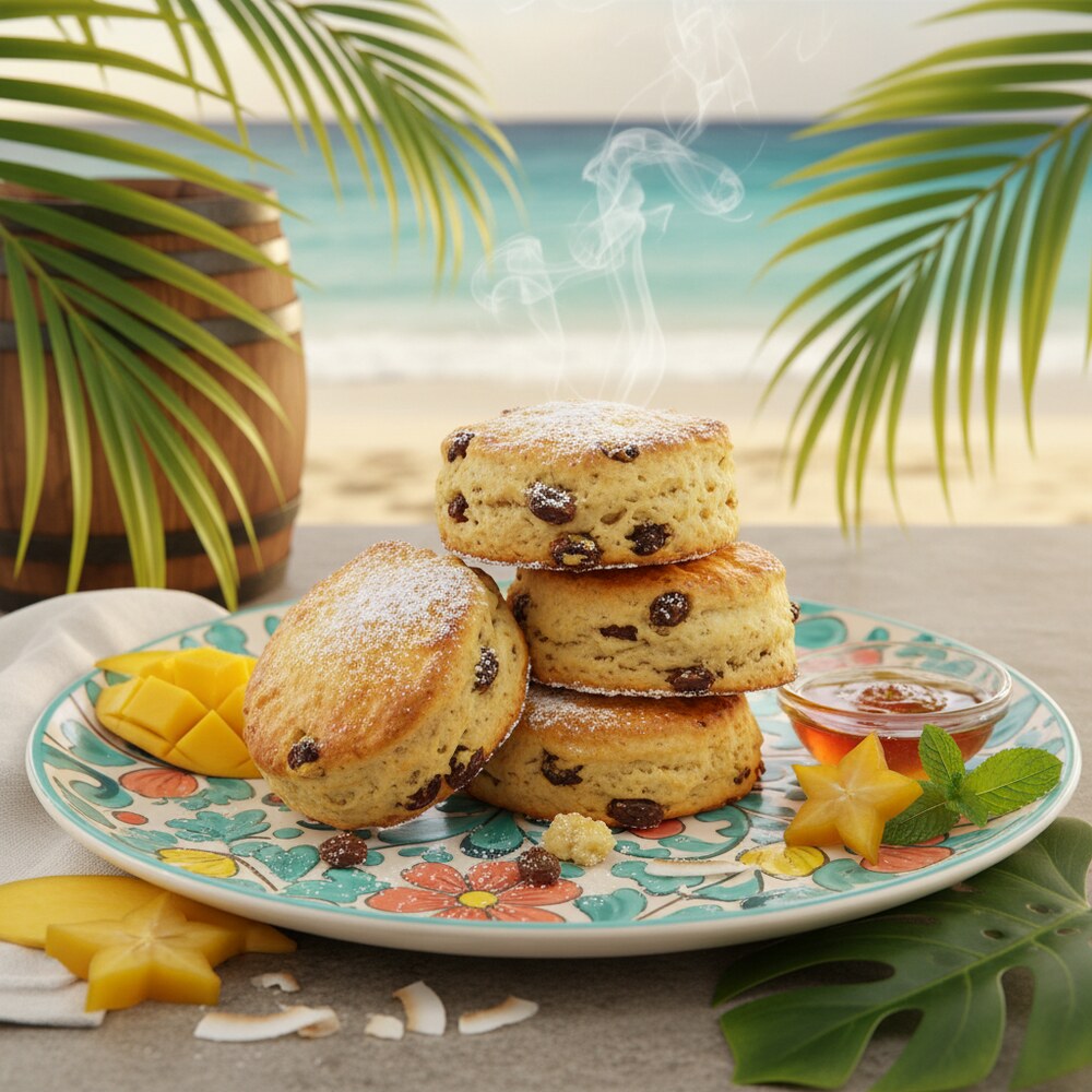 Bajan Scones mit Rosinen