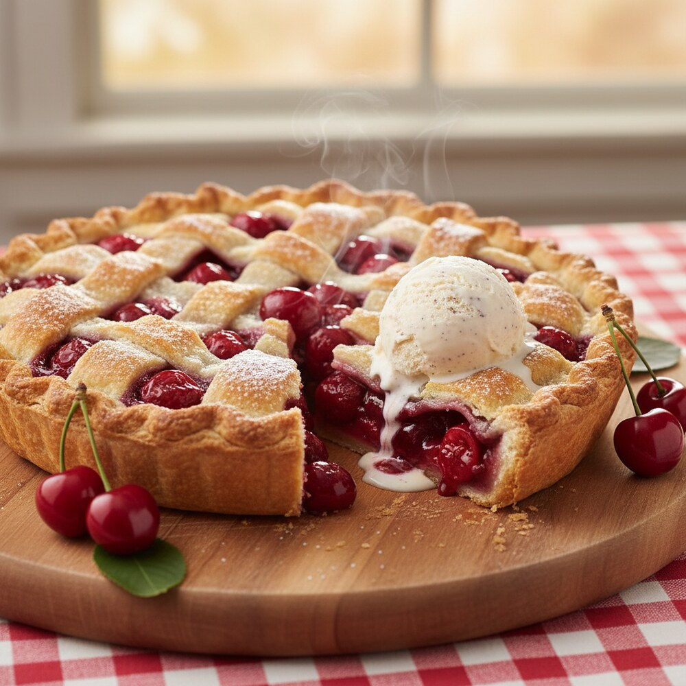 Tarte aux Cerises Américaine