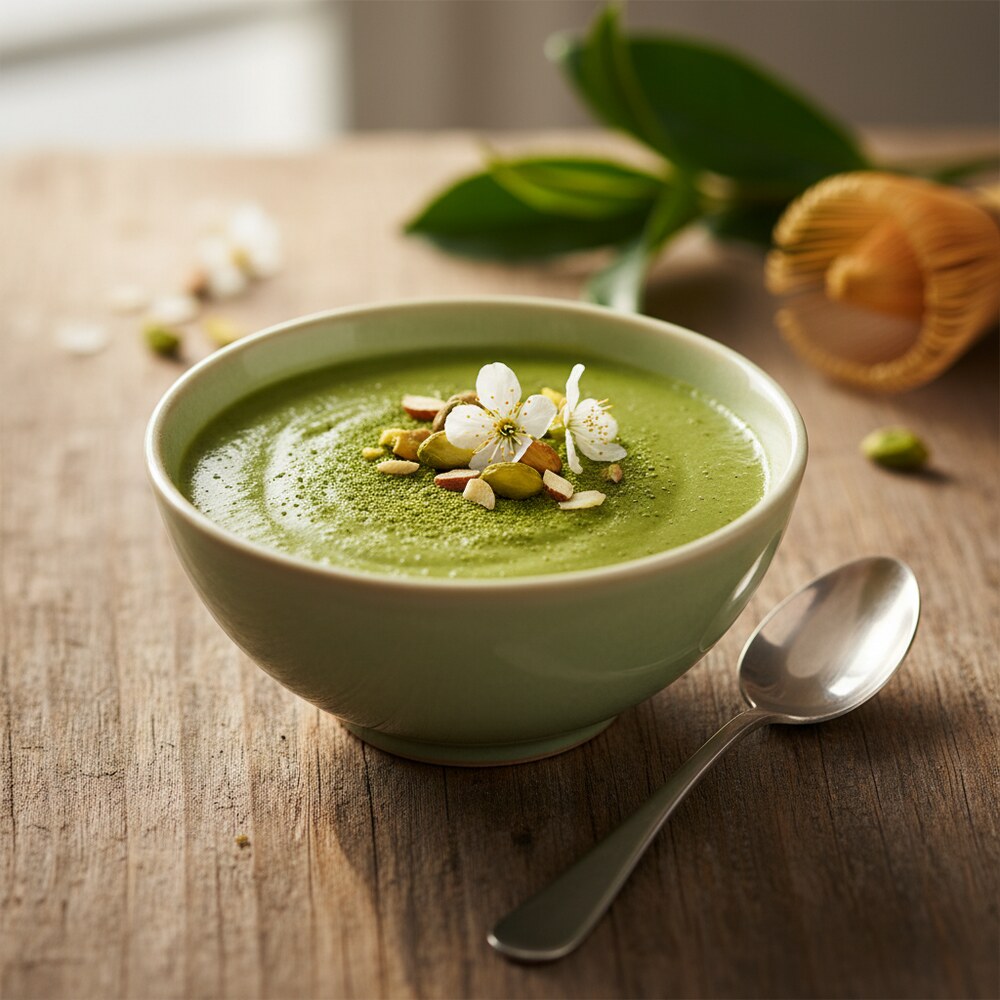 Pudding Matcha Asiatique