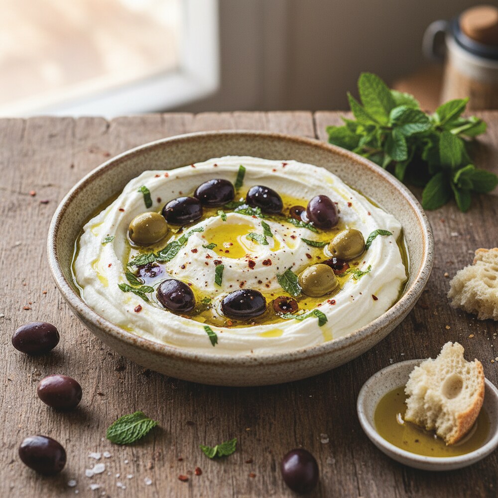 Labneh con Aceitunas