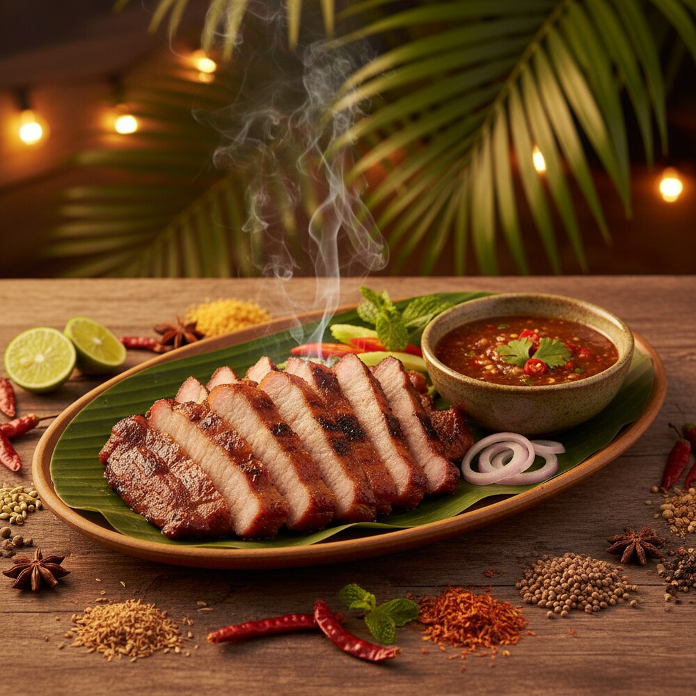 Porc grillé à la sauce tamarin