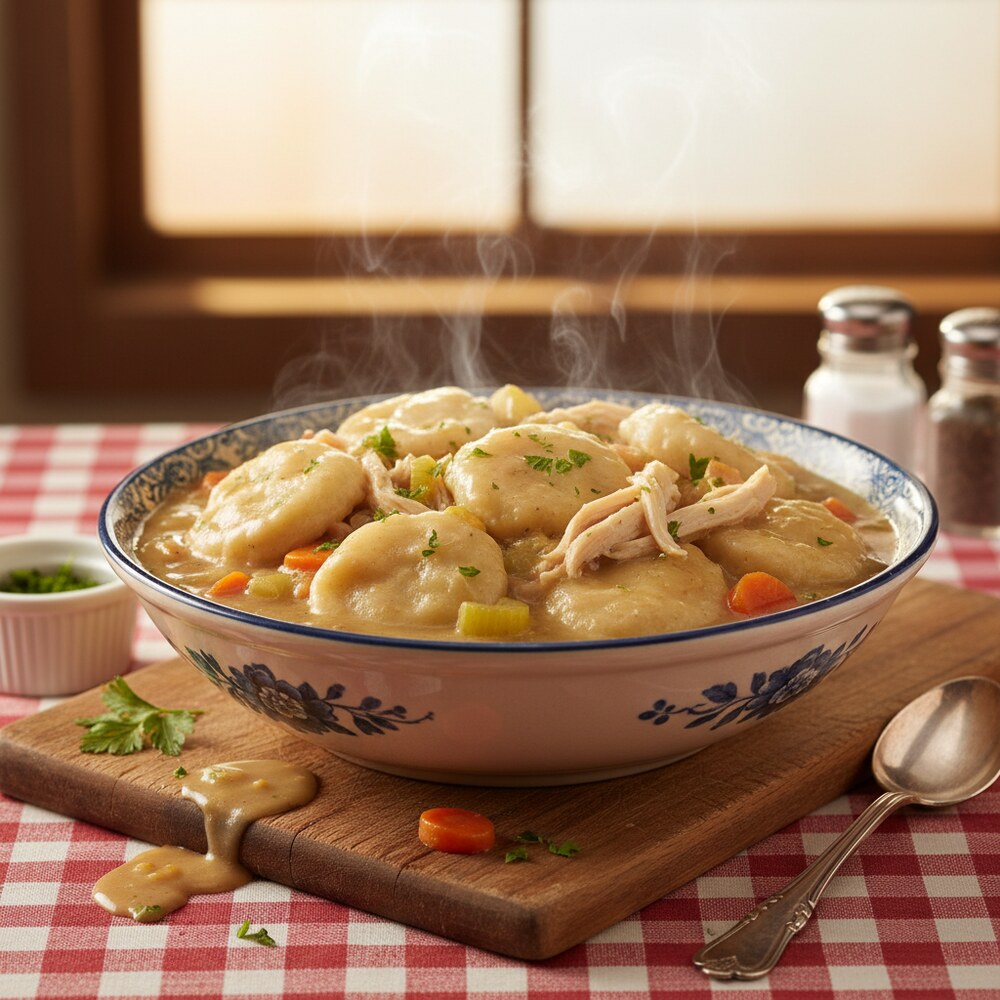 Poulet et quenelles