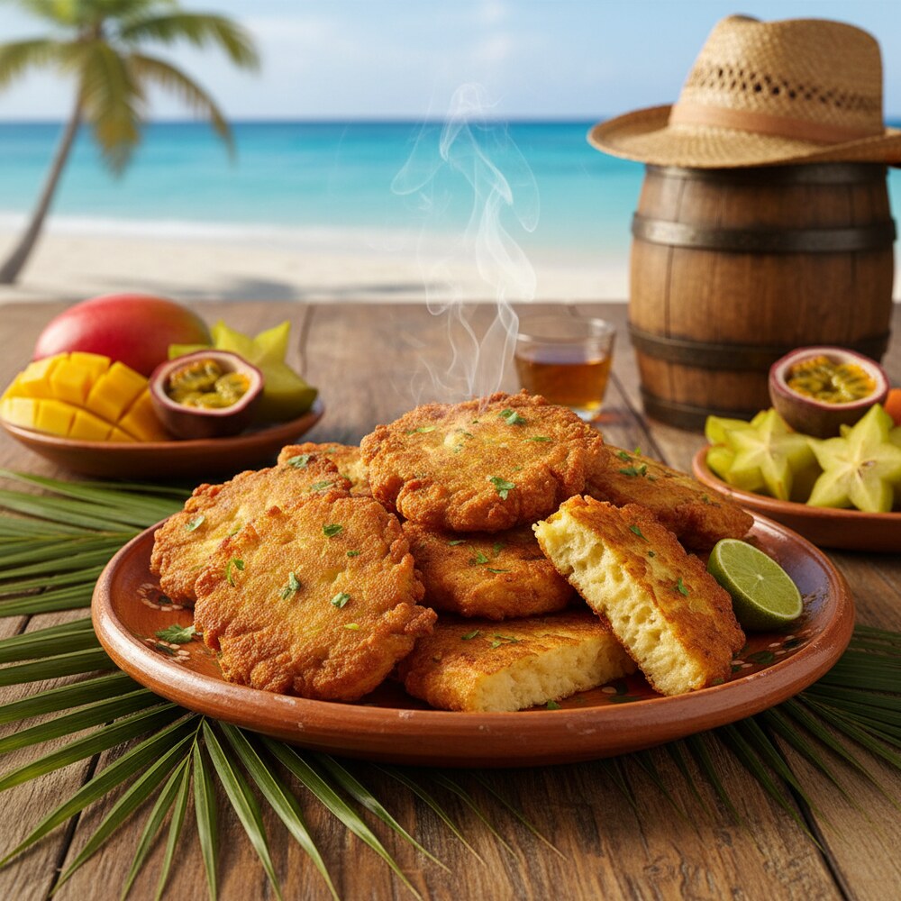Dominikanische Arepitas de Yuca