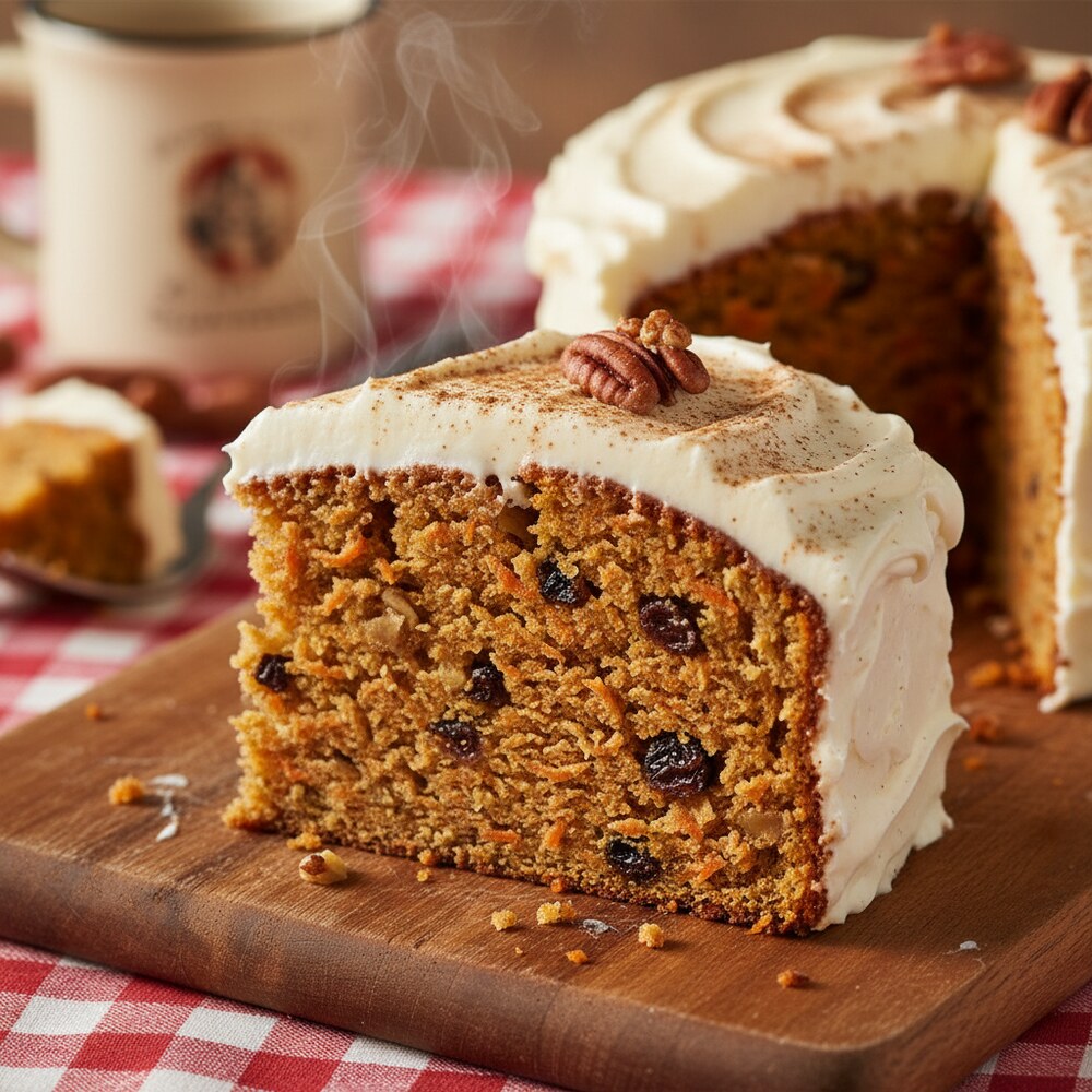 Gâteau aux carottes et glaçage au fromage à la crème