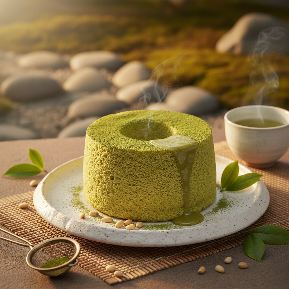 Gâteau Chiffon au Matcha