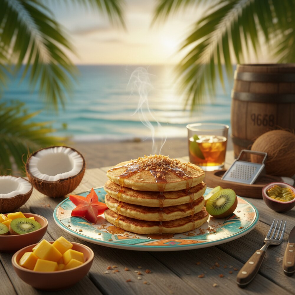 Barbadische Kokosnuss-Flapjacks