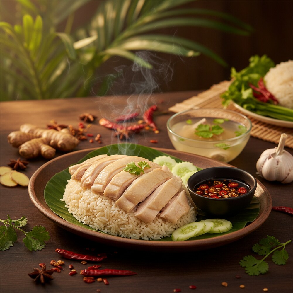Khao Mun Gai (Riz au Poulet)