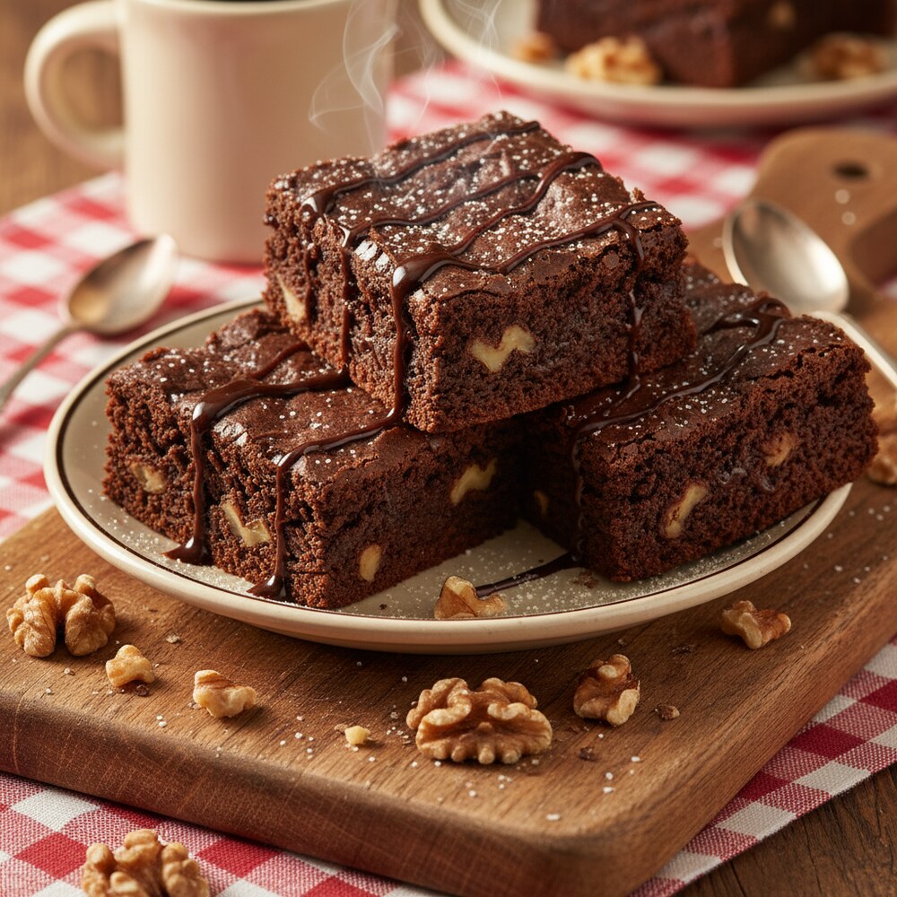 Brownies Fondants aux Noix