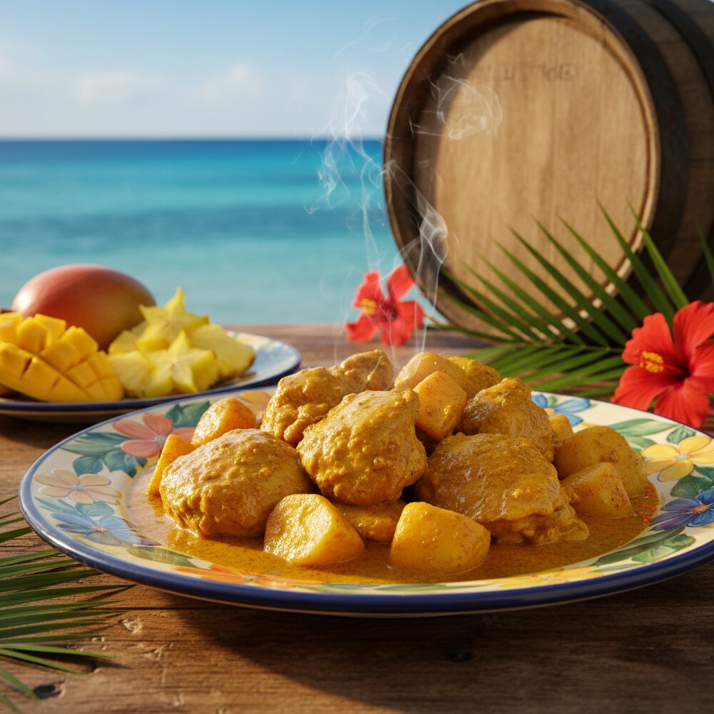 Trinidadisches Curry Huhn mit Kartoffeln