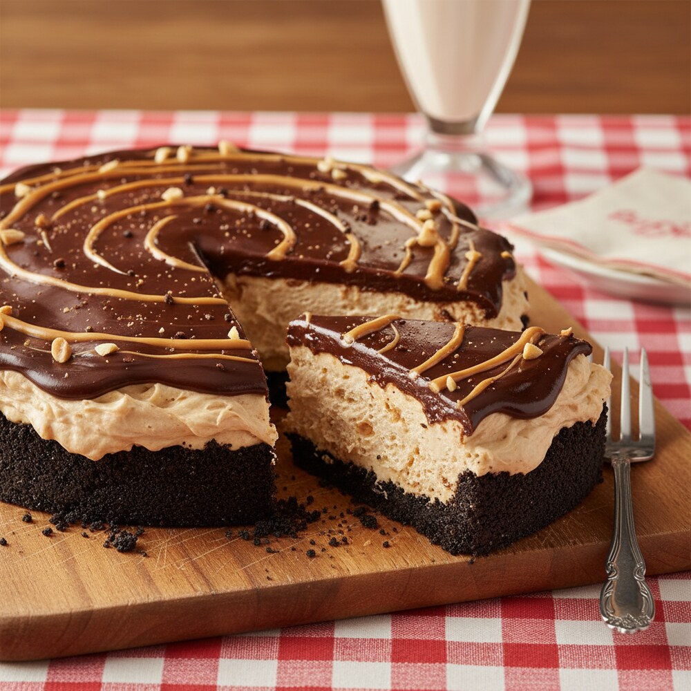 Tarte au chocolat et beurre de cacahuète sans cuisson