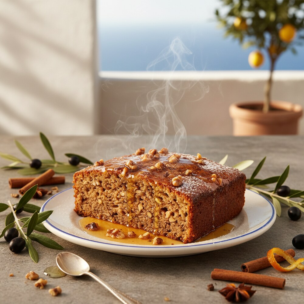 カリードピタ（ギリシャ風くるみケーキ スパイス風味）