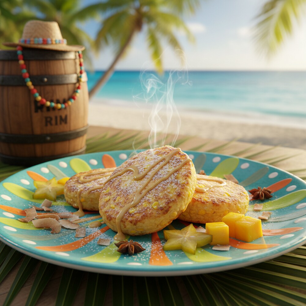 Dominikanische Arepas de Maíz Dulce