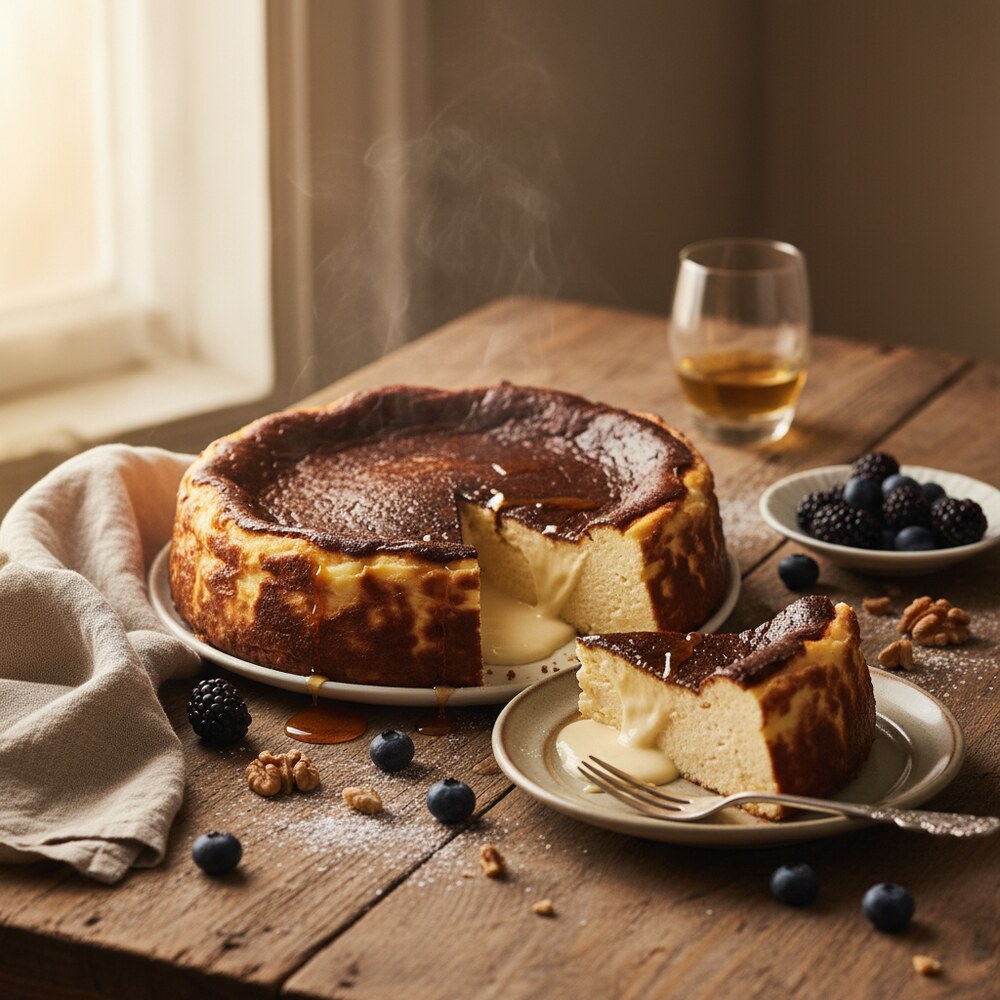 タルタ・デ・ケソ（スペイン風チーズケーキ）