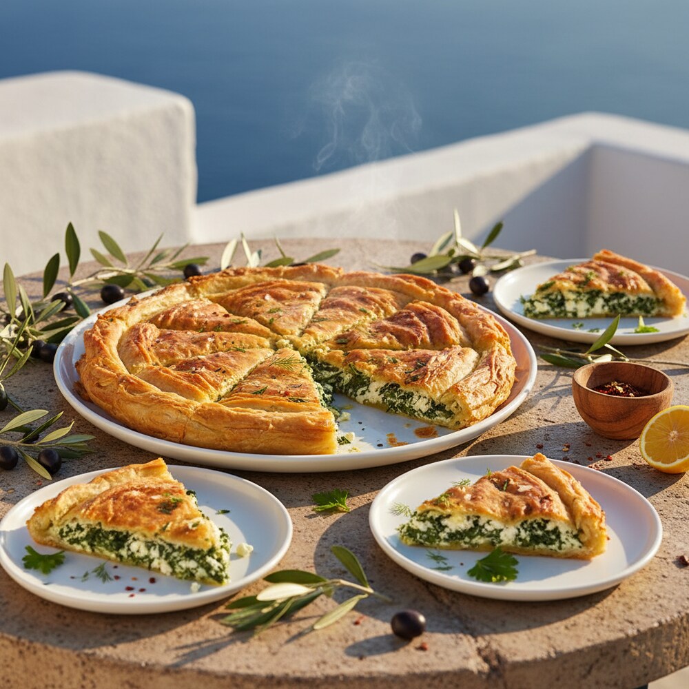 Spanakopita (Ispanaklı Feta Böreği)