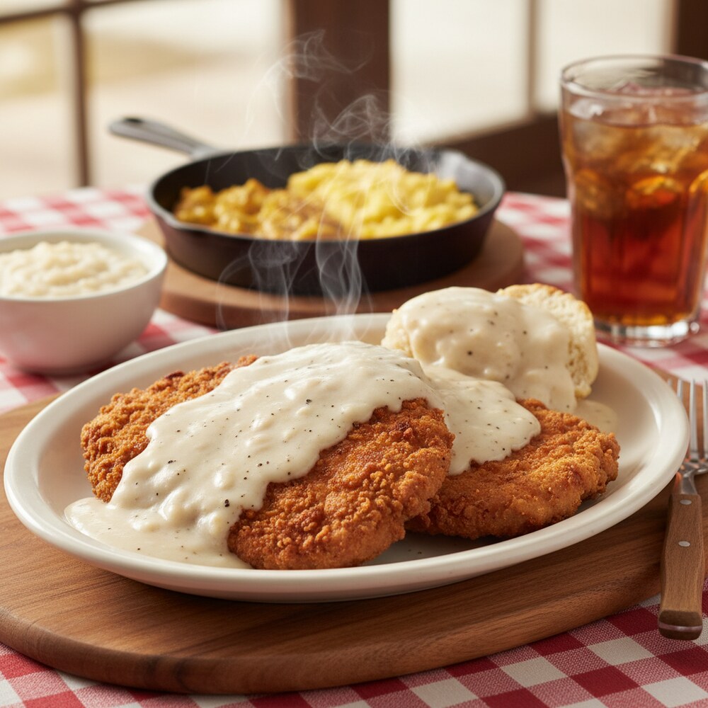 Chicken Fried Steak avec Country Gravy