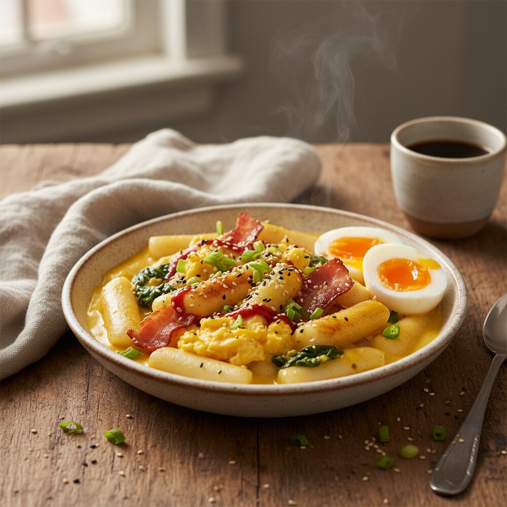 Tteokbokki au petit-déjeuner