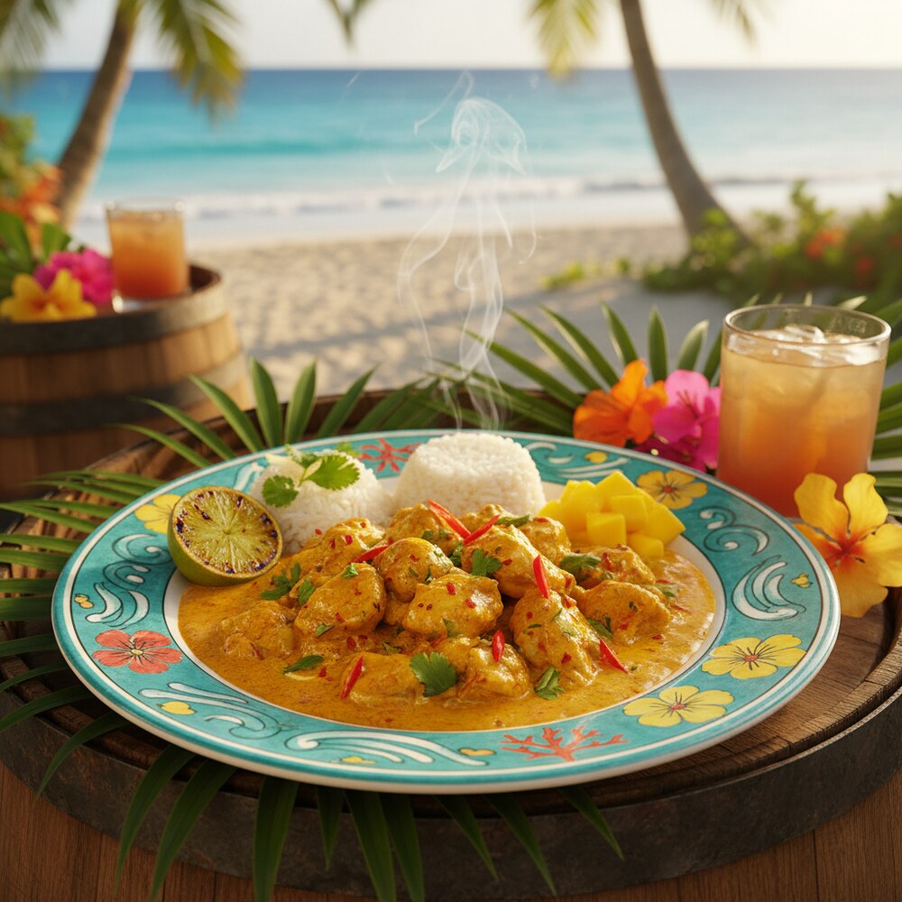 Curried Conch (Turks & Caicos Stil)