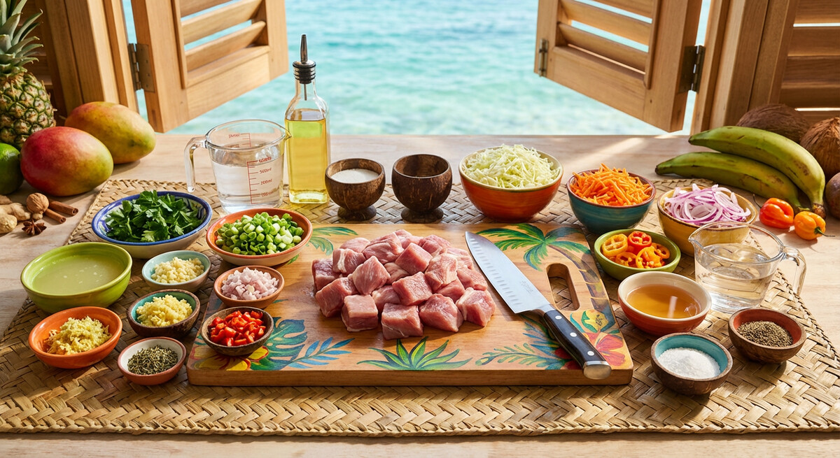 Mise en Place: Haitianisches Griot mit Pikliz