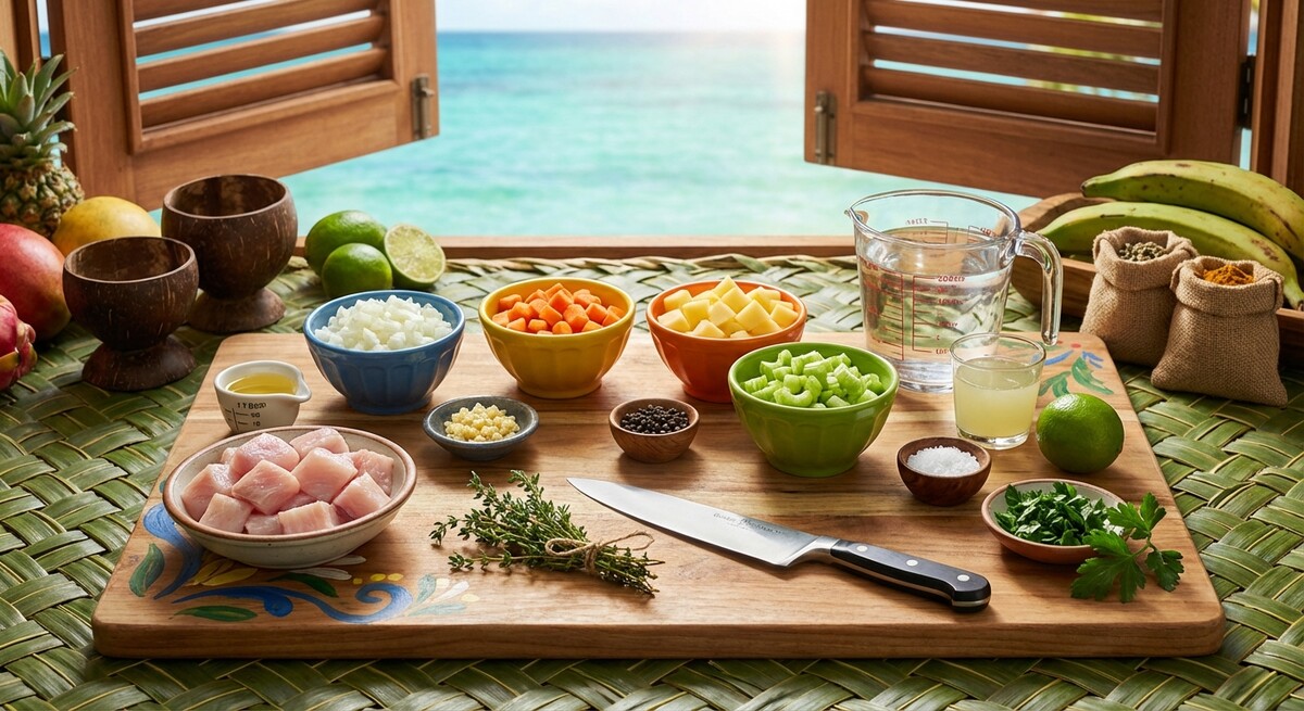 Mise en Place: Fischbrühe (Bouillon de Poisson – Martinique/Guadeloupe)