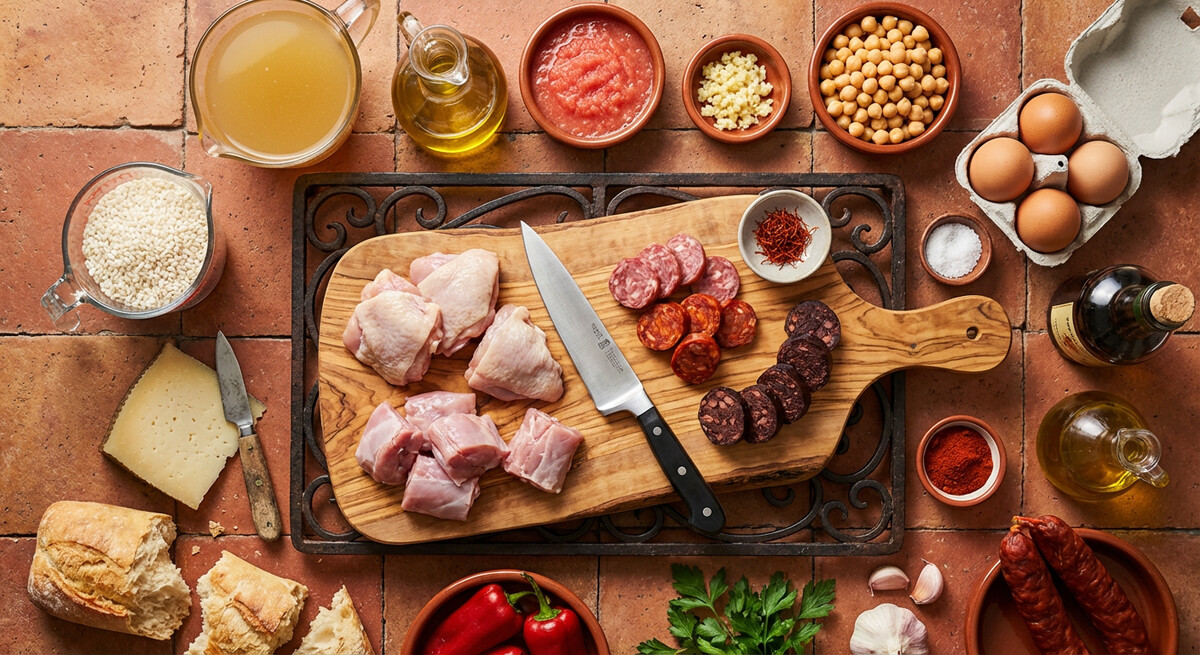 Mise en place: Arroz con Costra