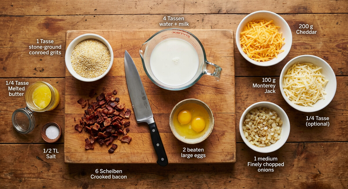 Mise en place: Gratin de Gruau du Sud