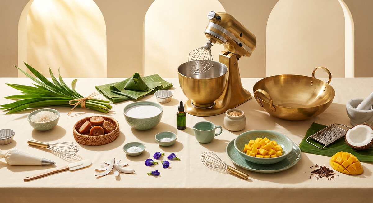 Mise en place: Perles de Sago de Noix de Coco Thaïlandaises