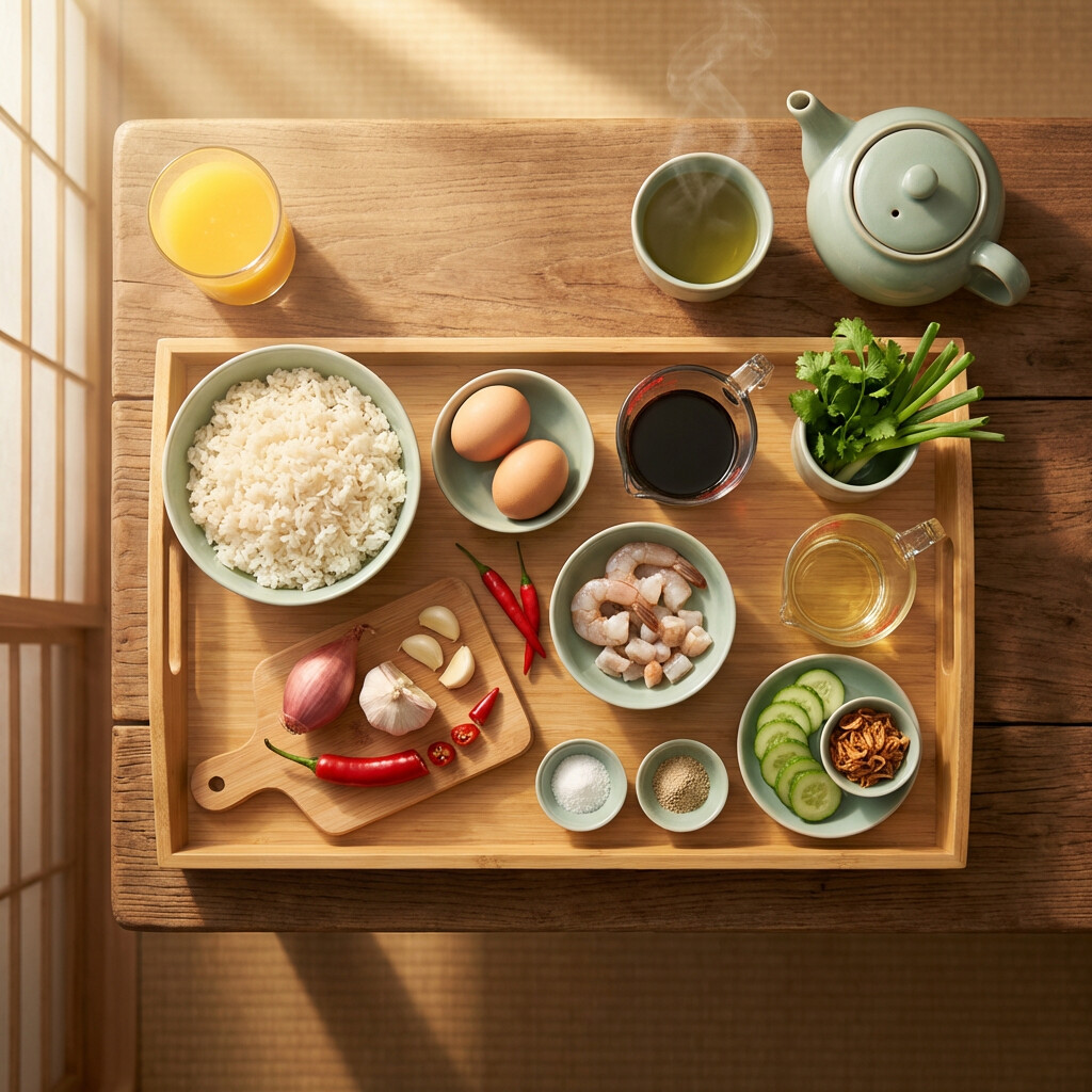 Mise en place: Nasi Goreng