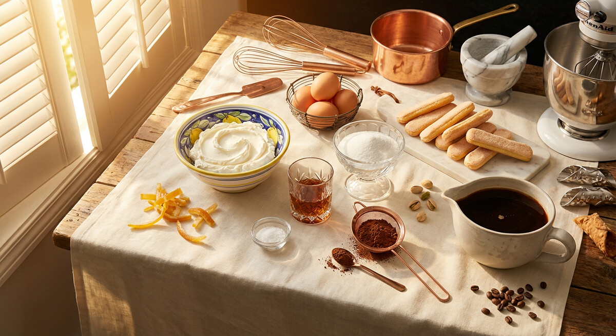 Mise en place: Tiramisú Clásico