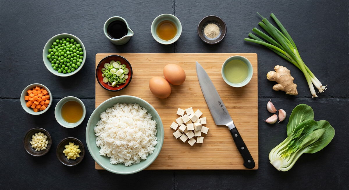 Mise en place: Riz sauté