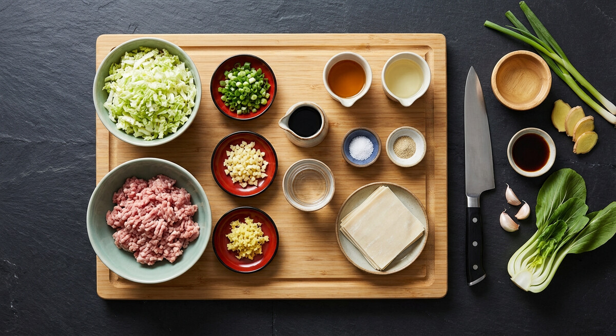 Mise en place: Gyoza