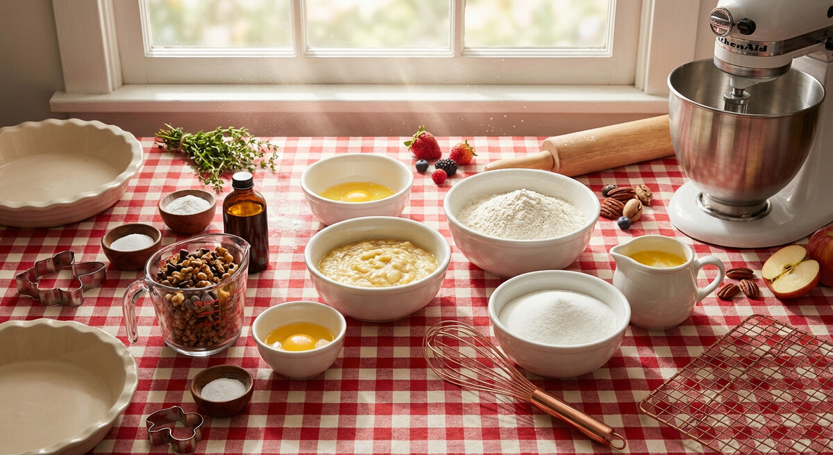 Mise en place: Pain aux Bananes