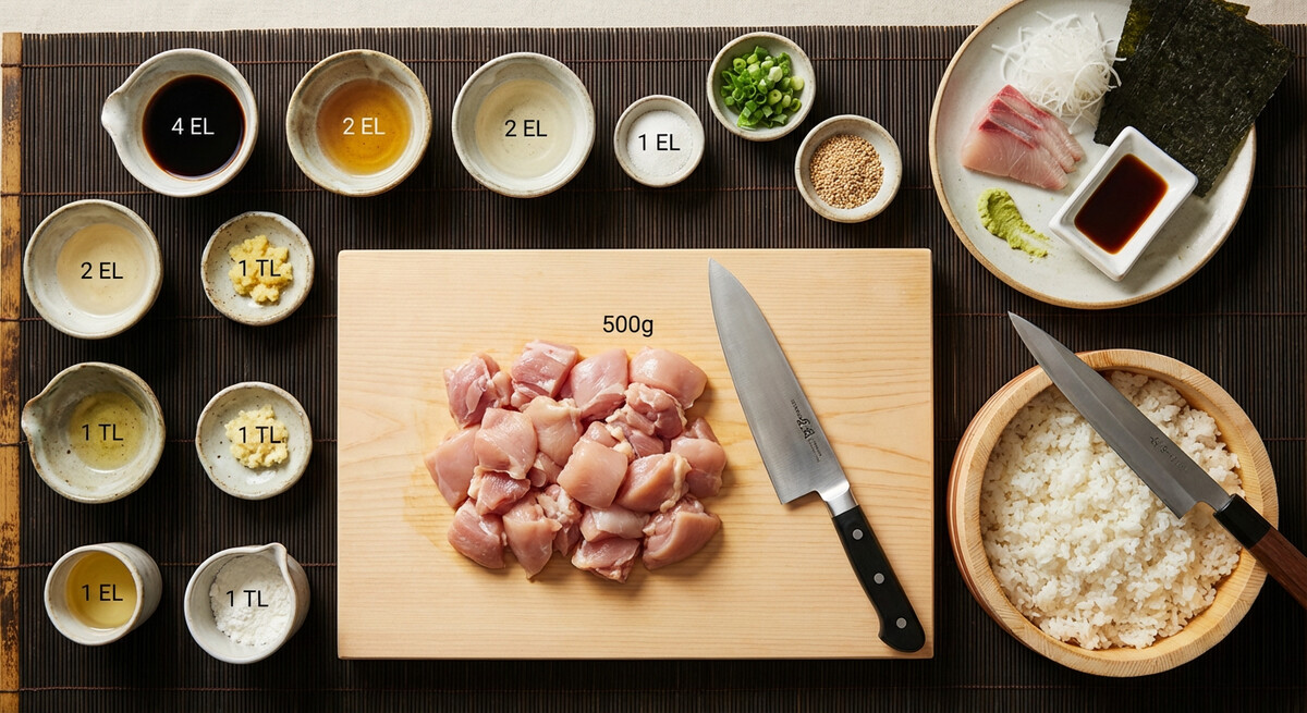 Mise en place: Poulet Teriyaki