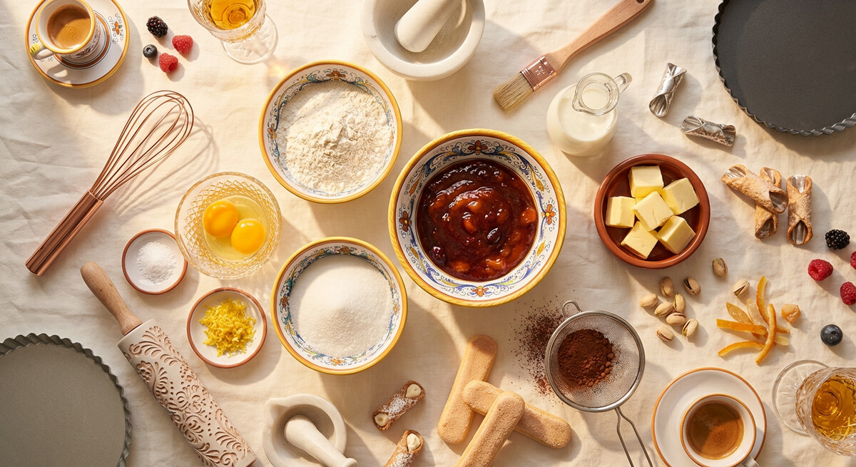 Mise en place: Crostata de Mermelada