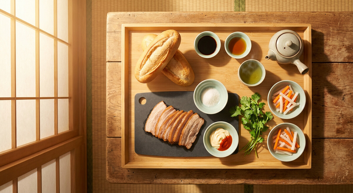 Mise en place: Bánh Mì Petit-déjeuner