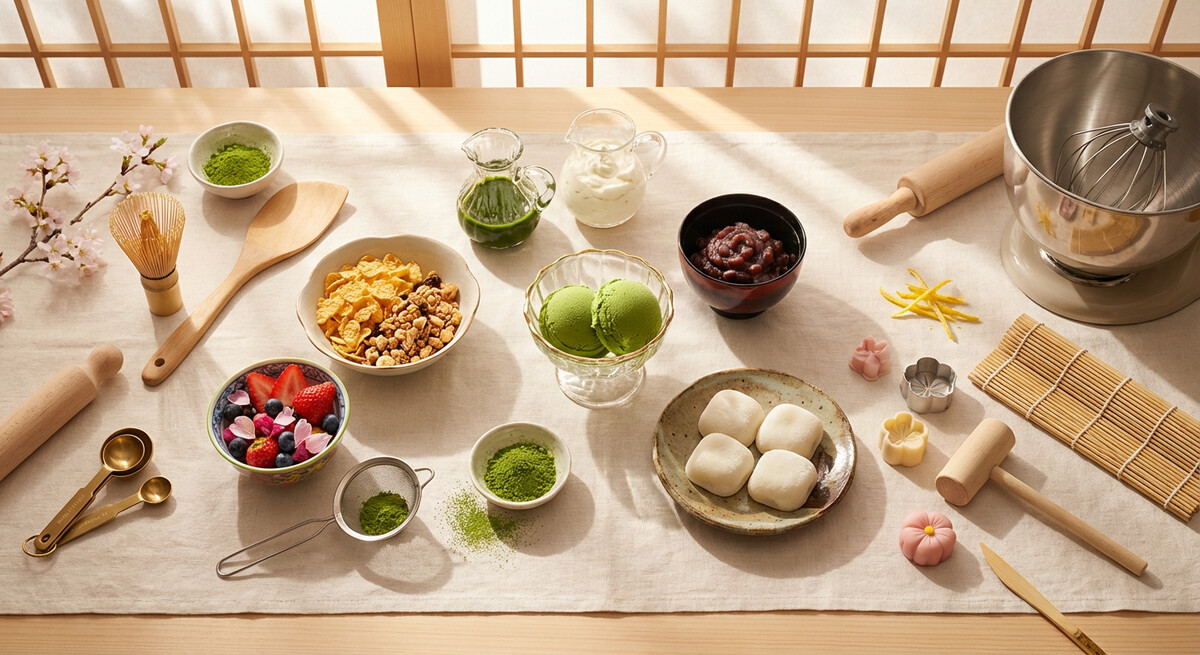 Mise en place: Parfait au Matcha