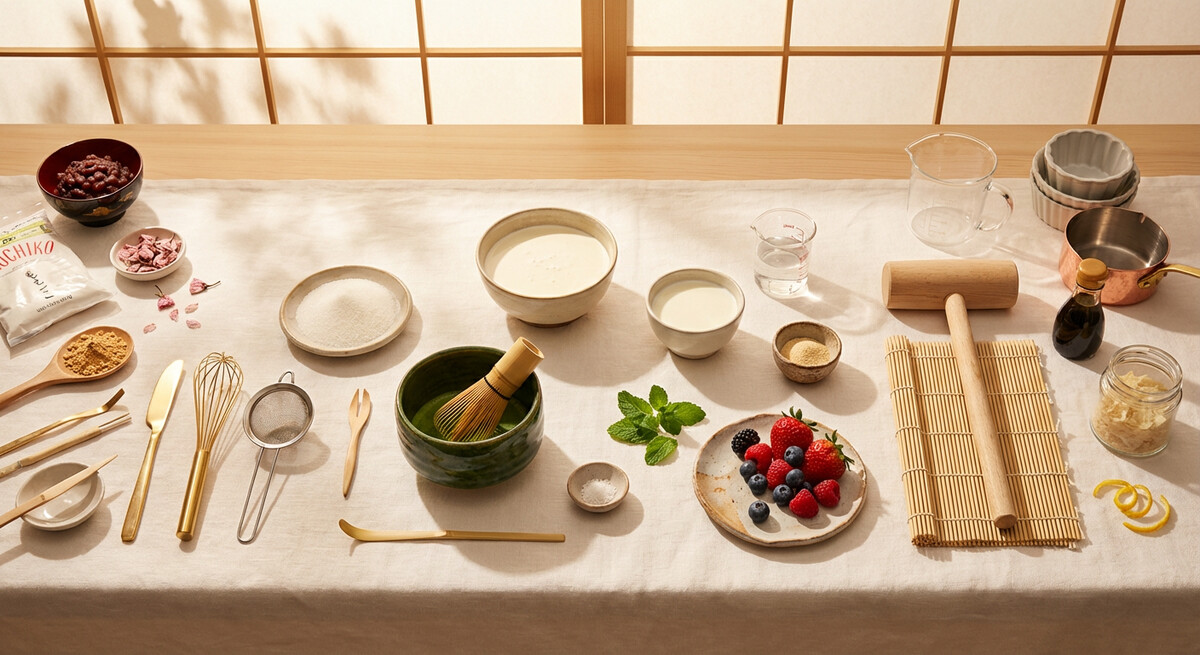 Mise en place: Panna Cotta au Matcha