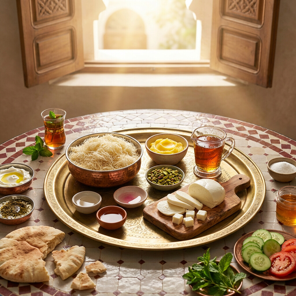 下ごしらえ: 朝食クナーフェ