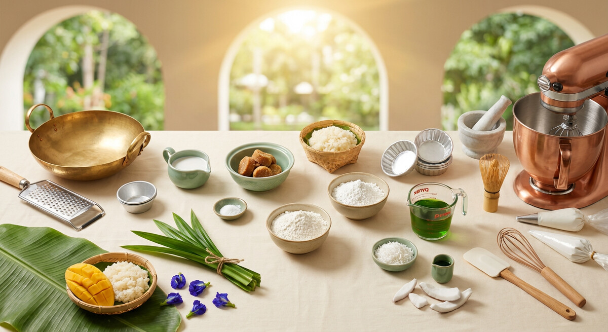 Mise en place: Pudding à la noix de coco et pandan