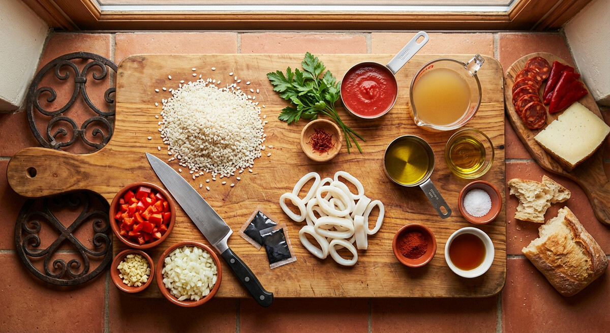 Mise en place: Arroz Negro
