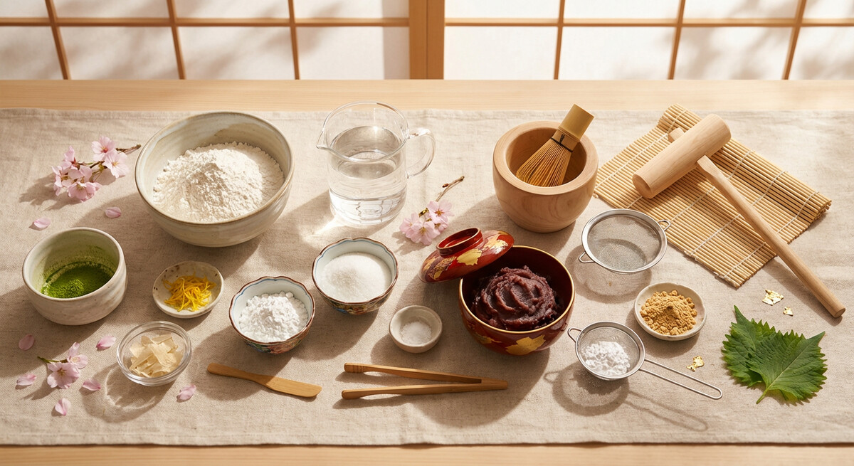 Mise en place: Mochi (pâte de haricots rouges)