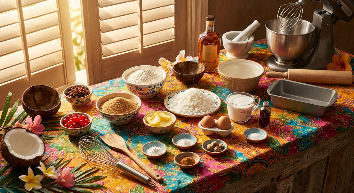 Mise en Place: Bajan Kokosnusstorte